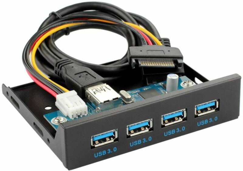 CY USB 3.0 HUB 4 Ports Front Panel to Motherboard For Floppy Bay usb3.0 type - Fresh Stock Dated February 2026