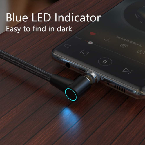 NetDot Gen12 L-Shape USB-C [L-Shape 6.6ft,3 Pack Black] Magnetic Fast black - Fresh Stock Dated February 2026