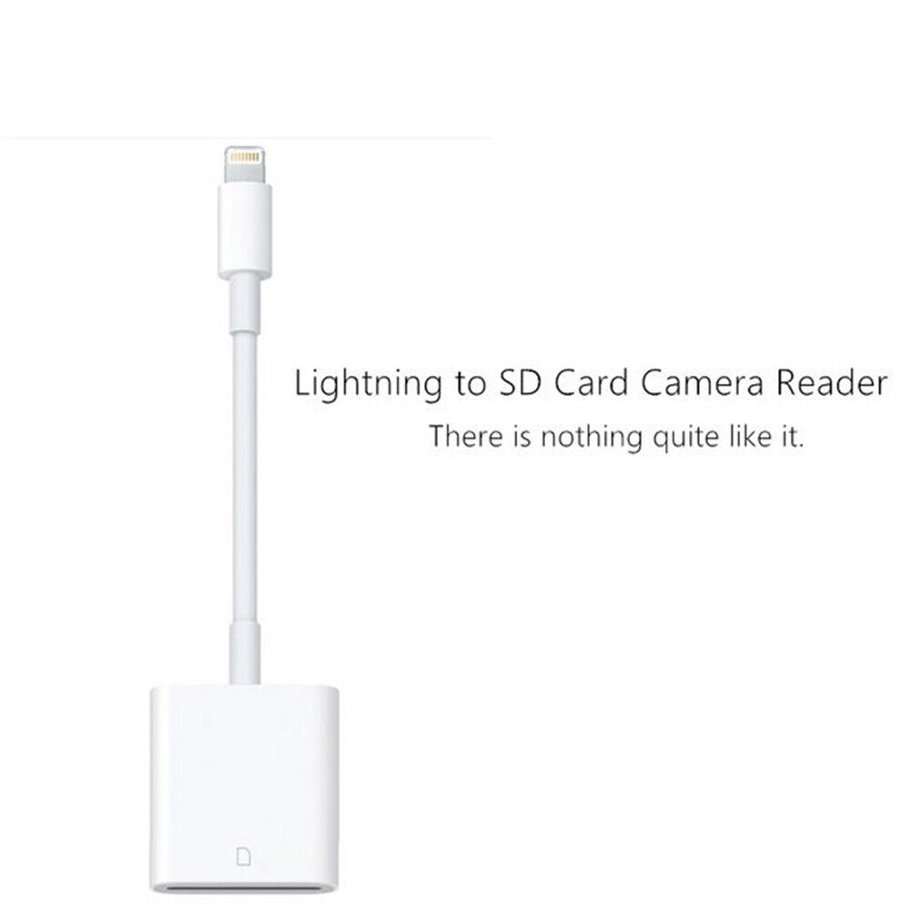 SD Card Adapter Camera Reader for iPad iPhone 6 6S 7 8 Plus 11 12 Pro X Xs Max - Fresh Stock Dated February 2026