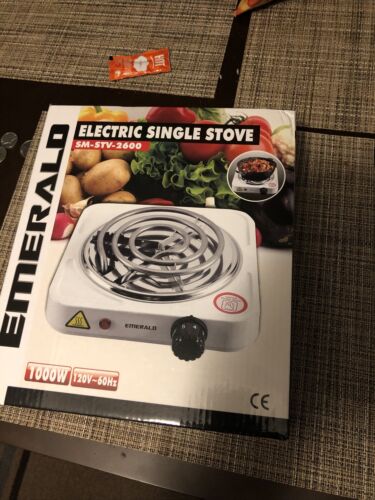 EMERALD Electric Single Stove NEW - Fresh Stock Dated December 2025