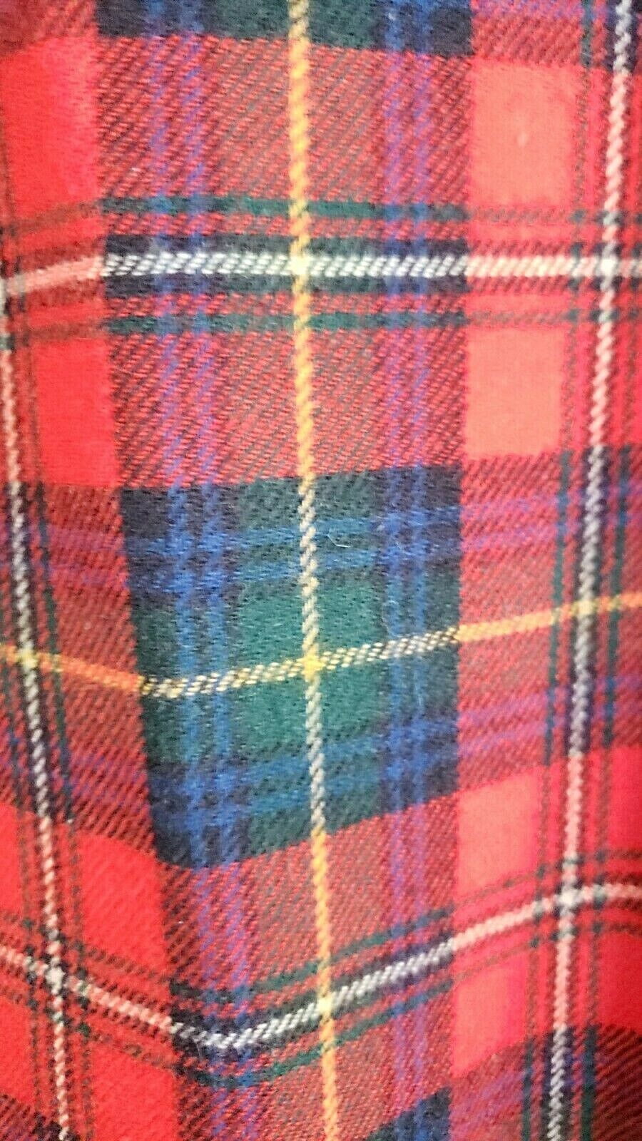 VTG 1980's Pendleton Authentic Boyd Tartan Plaid Women's Wool Skirt 8 Petite - Fresh Stock Dated March 2026