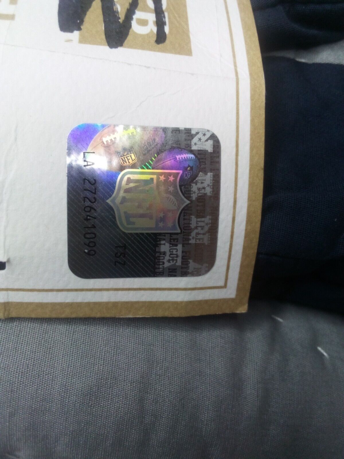 Pottery Barn  Quilted NFL  Standard Pillow Sham Gray blue New with tags - Fresh Stock Dated February 2026