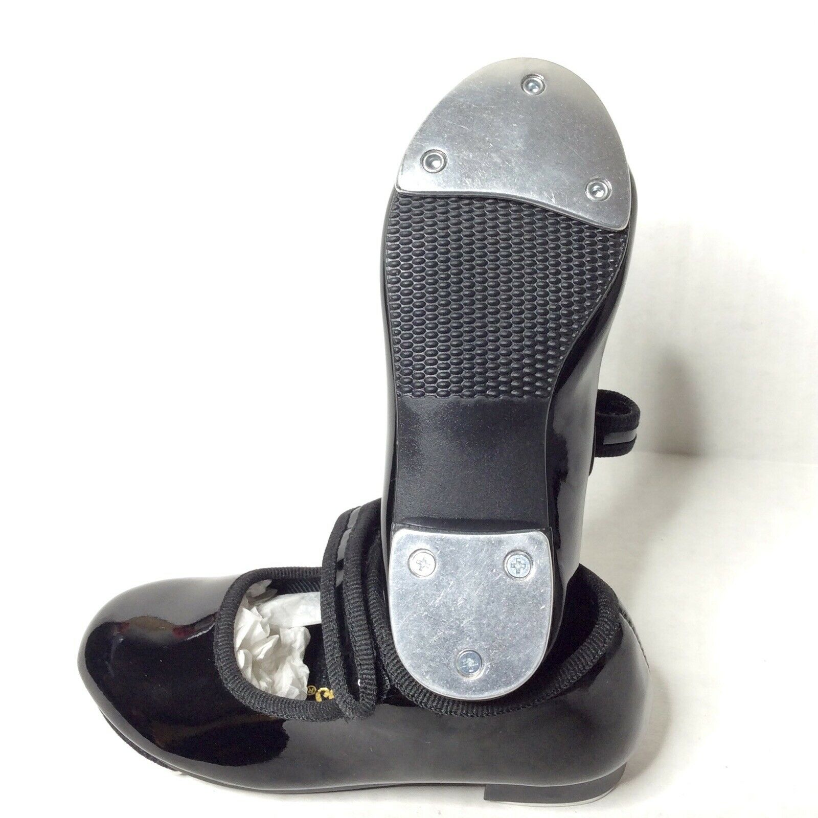 Mary Jane Girls Size 6.5 Black Patent Tap Shoes - Fresh Stock Dated December 2025