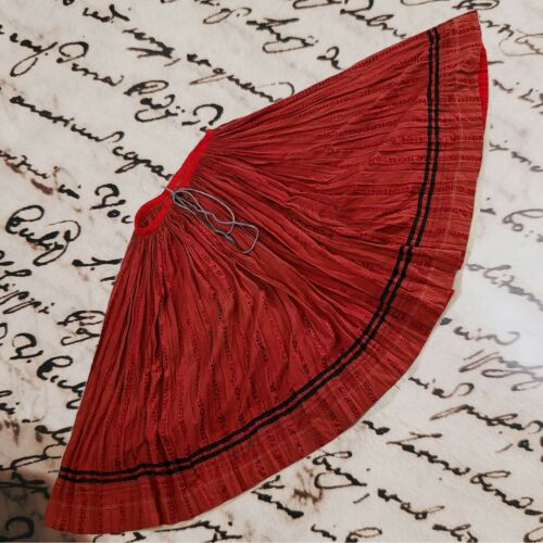 Incredible antique deep red Edwardian 1908 skirt! - Fresh Stock Dated December 2025