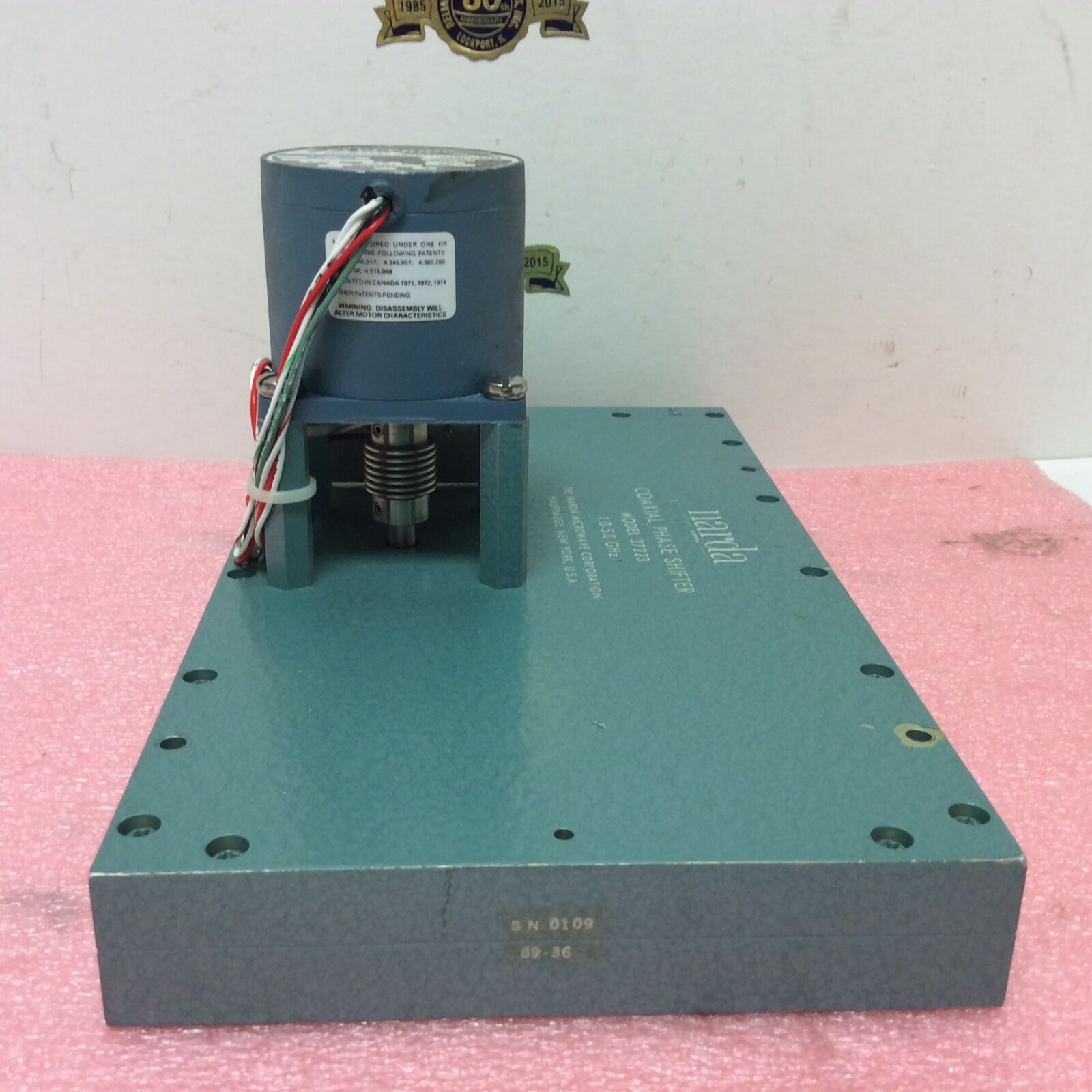 Narda Coaxial Phase Shifter model 27223 1.0 - 5.0 GHz Lockheed Martin Microwave - Fresh Stock Dated February 2026