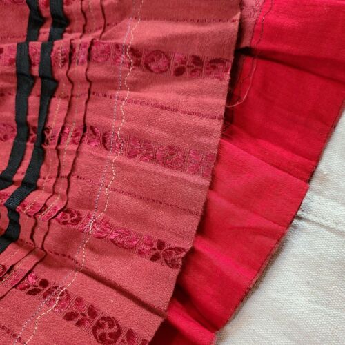 Incredible antique deep red Edwardian 1908 skirt! - Fresh Stock Dated December 2025