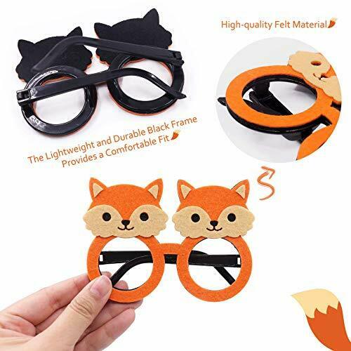 14PCS Woodland Animal Party Glasses Funny Forest Friends Kids Costume Eyewear - Fresh Stock Dated February 2026