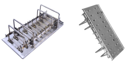 2 Grooves Stainless Ice Cream Molds Ice Lolly Popsicle Pops Bars 85ml x 20pcs - Fresh Stock Dated February 2026