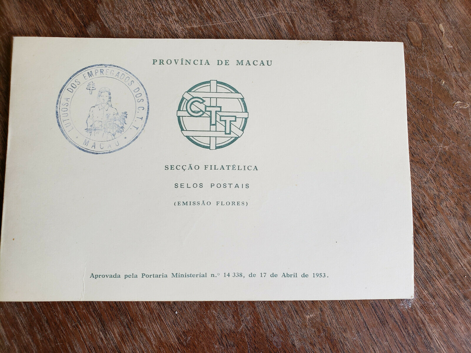 MACAU 372-381 - 1953 Flower Stamps Full Set - Original PO-fresh packet: - MNH - Fresh Stock Dated February 2026