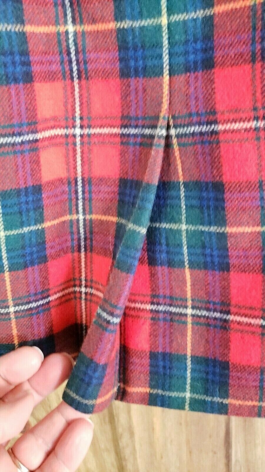 VTG 1980's Pendleton Authentic Boyd Tartan Plaid Women's Wool Skirt 8 Petite - Fresh Stock Dated March 2026