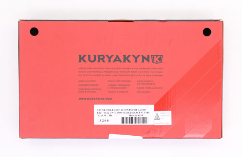 Kuryakyn Trunk Taillight Accents PN 3208 - Fresh Stock Dated February 2026