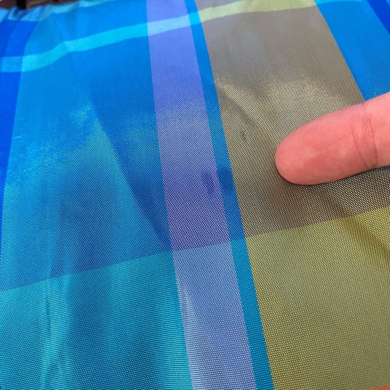 Vtg 80s Blue Colorful Plaid Tafetta High Waist Maxi Skirt Womens Sz S/M Acetate - Fresh Stock Dated March 2026