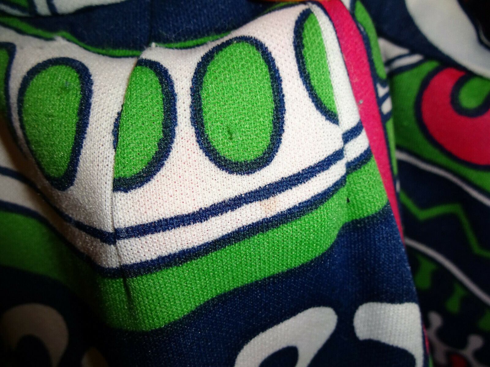 Vintage 1970s Womens Maxi Skirt Hooper 14 S M Pink Blue Psychedelic Hippie Lined - Fresh Stock Dated February 2026