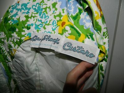 Vintage LA SHACK CESTARO Green Floral Print Lace Trim Dress Size 10 - Fresh Stock Dated March 2026