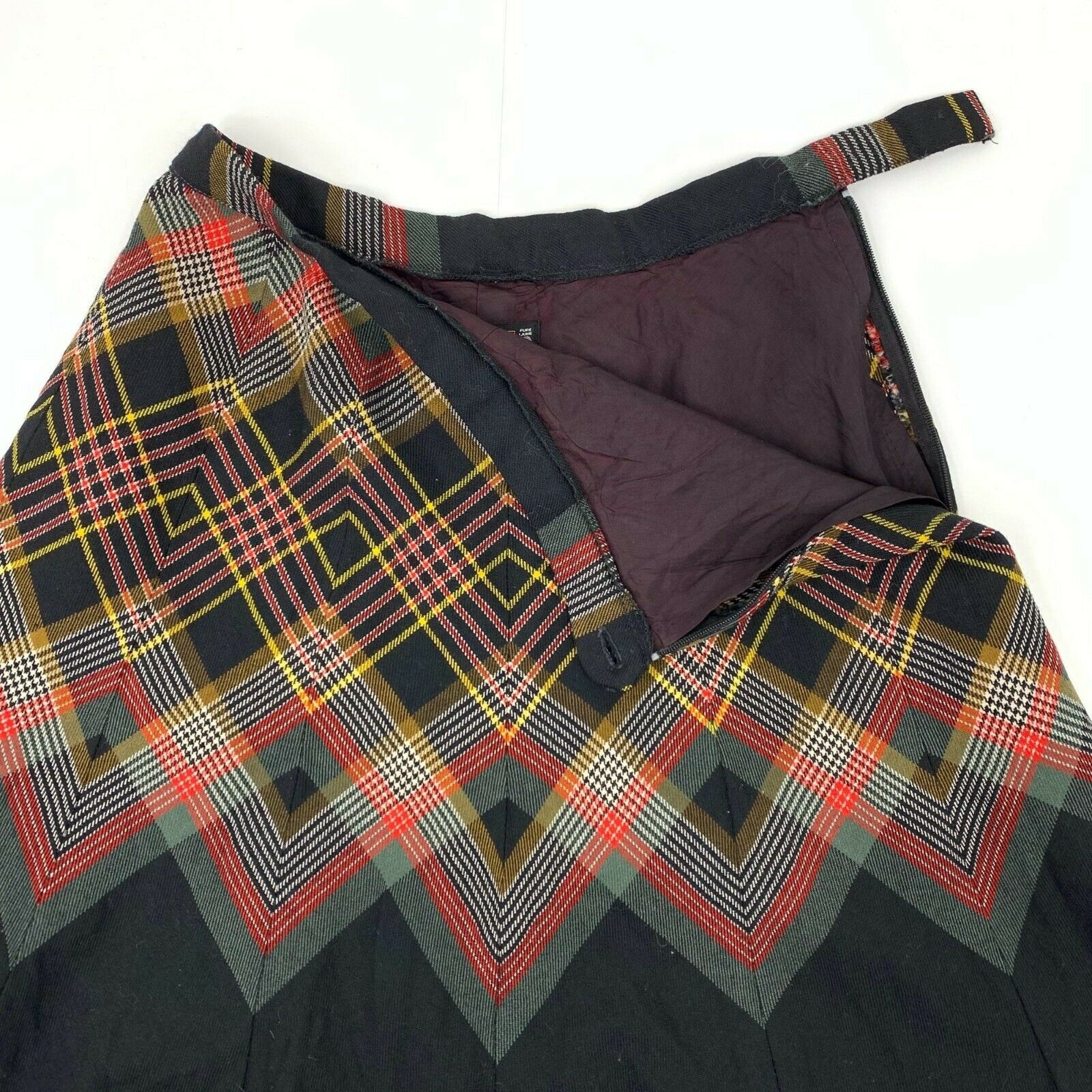 Vintage 70s 80s Wool Secretary Skirt Saint Laurent Sz XS Extra Small Academia - Fresh Stock Dated February 2026