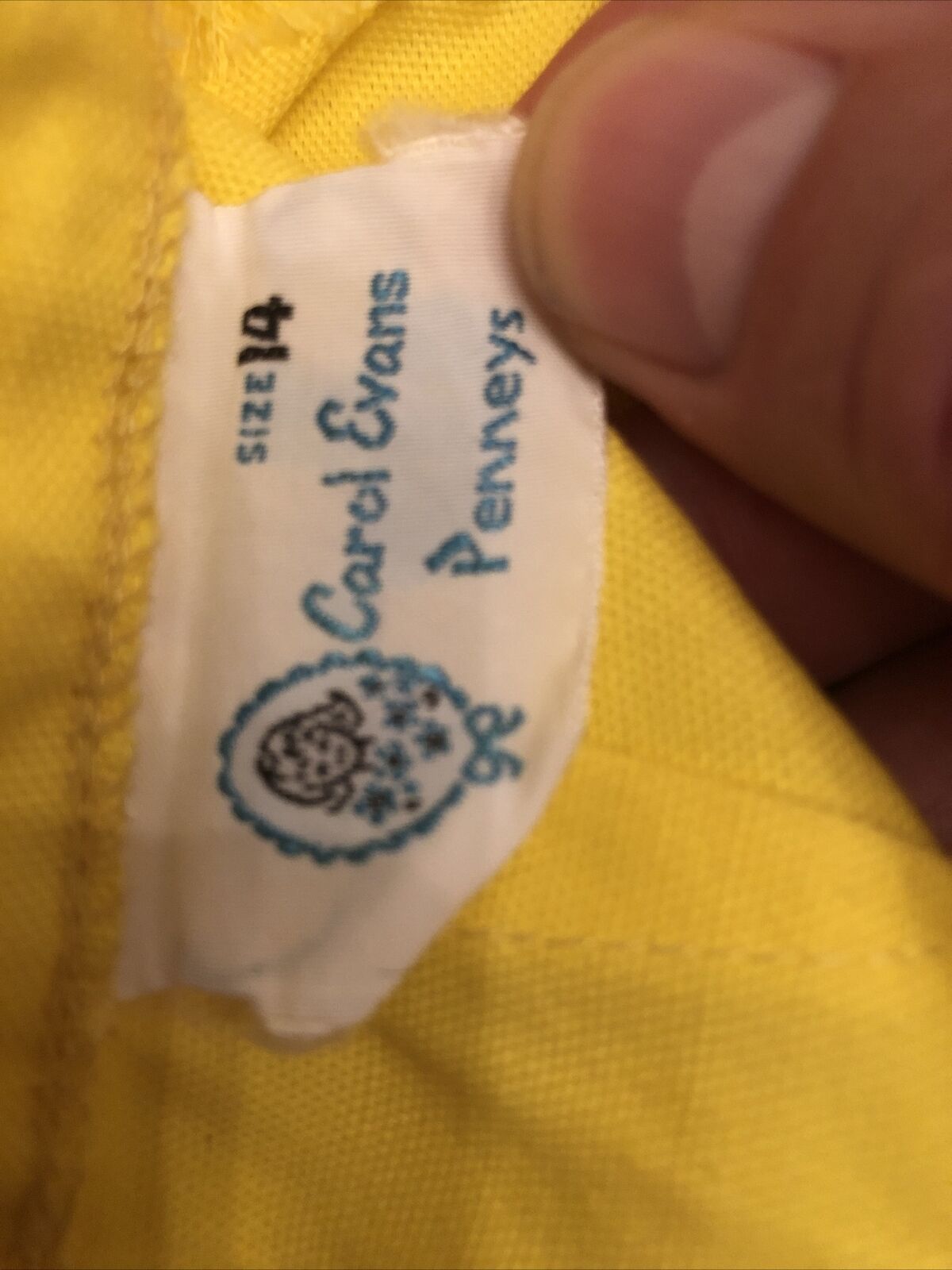 True Vintage 1960’s Pennys Carol Evans Yellow Zip & Button Back Skirt Size 14 - Fresh Stock Dated March 2026