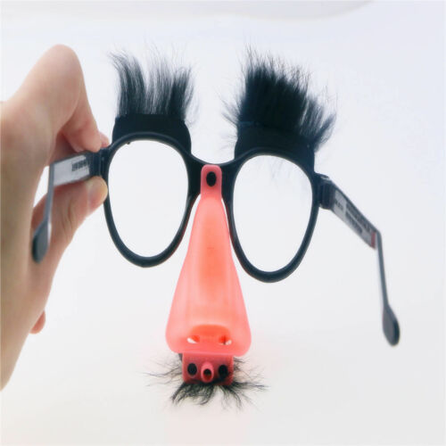 Fuzzy Puss Groucho Marx Beagle Glasses Nose Mustache Hair Funny Disguise Novelty - Fresh Stock Dated February 2026