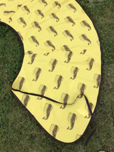 vintage WHALE  Nantucket wrap-around  skirt  yellow & brown 1960s-70s - Fresh Stock Dated March 2026