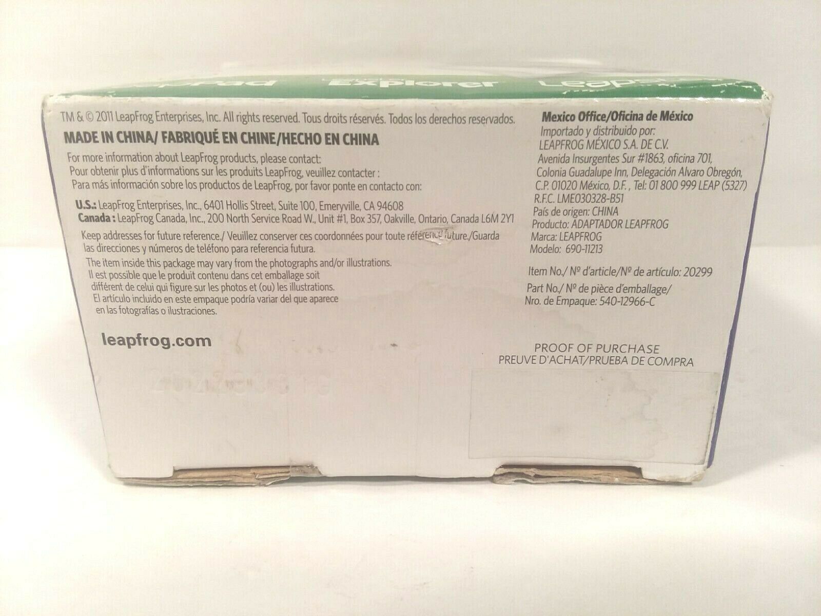 AC Adapter LEAP FROG 9V LeapPad EXPLORER Leapster New 690-11213 - Fresh Stock Dated February 2026