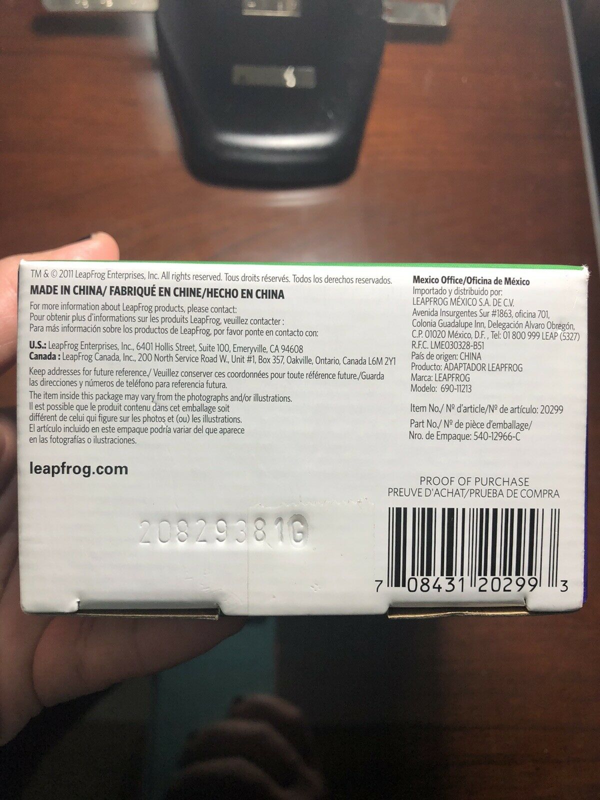 LEAPFROG AC ADAPTER BNIB - Fresh Stock Dated February 2026