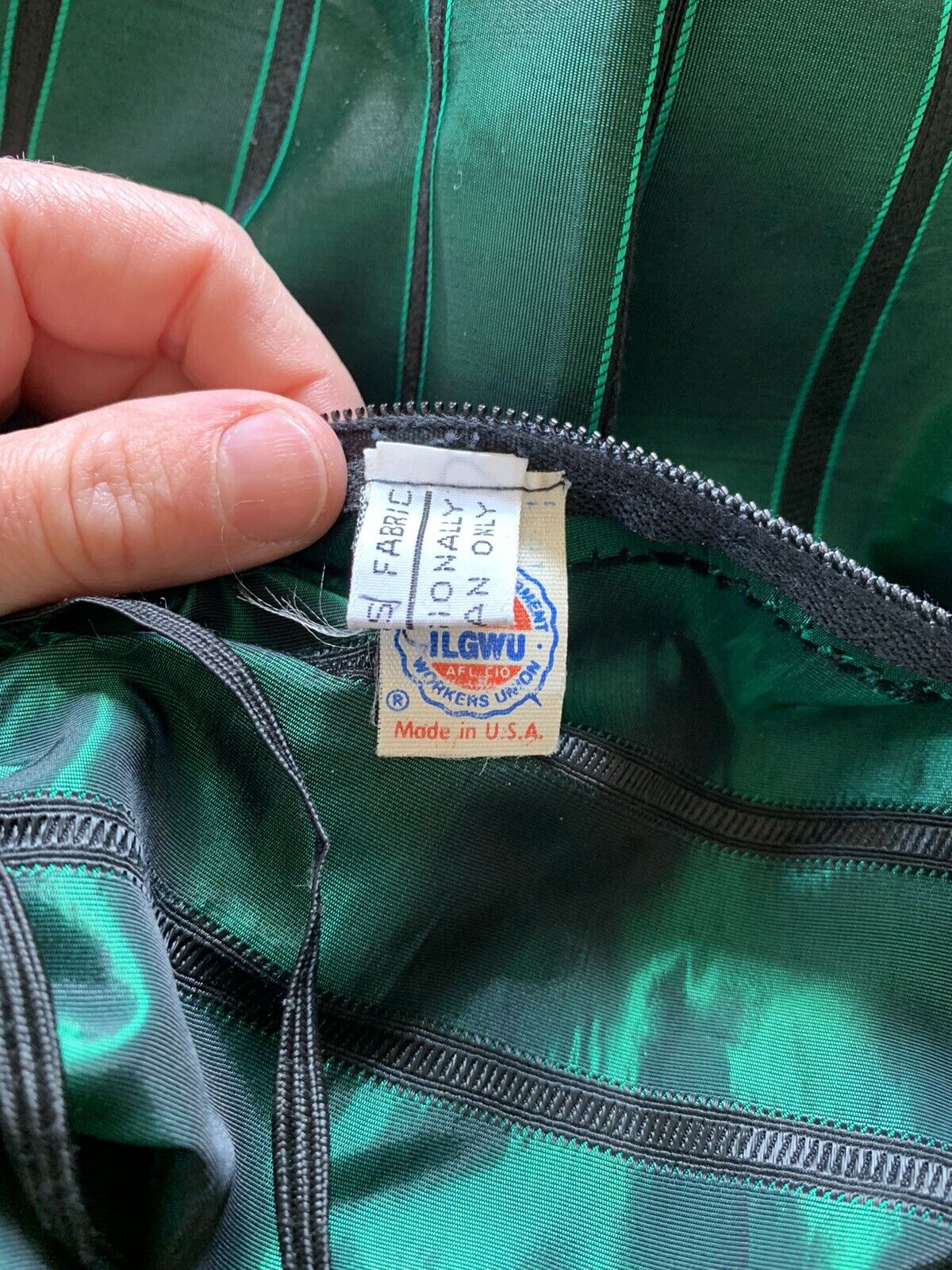 Vintage 70s Meis Boulevard Room Green Striped Skirt Eyelet ￼Women’s Small - Fresh Stock Dated March 2026