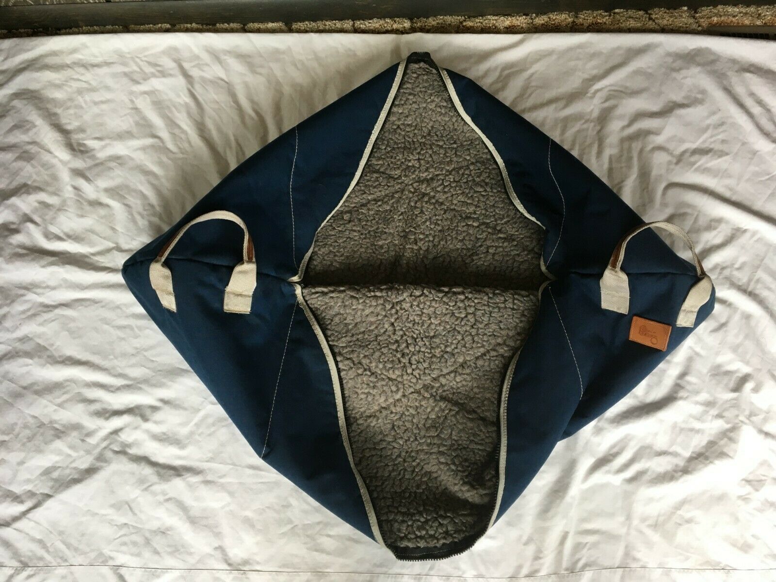 Dressage Saddle Bag Carry Carrier Fleece-lined Blue in Excellent Condition - Fresh Stock Dated December 2025