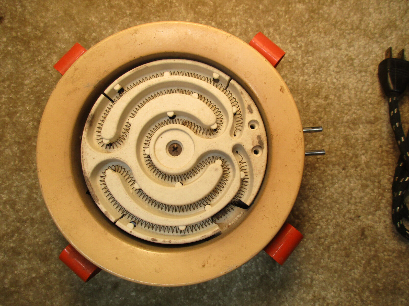 400W Vintage Working Electric  Hot Plate  400W + Switched Cord  Old School Retro - Fresh Stock Dated February 2026