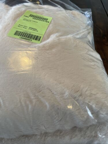 Pottery Barn Kids Faux Fur Throw Blanket~ Blush ~ Sample 60” X 45 - Fresh Stock Dated December 2025