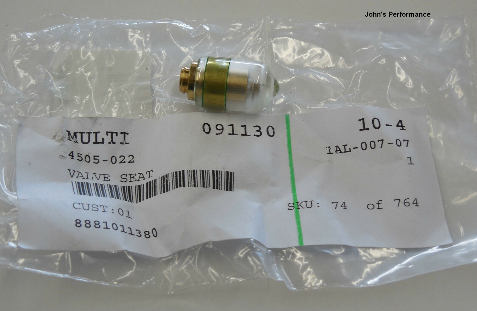 OEM Arctic Cat Needle Valve Seat 96-98 454 98-01 300 400 99-01 250 500 4505-022 - Fresh Stock Dated February 2026