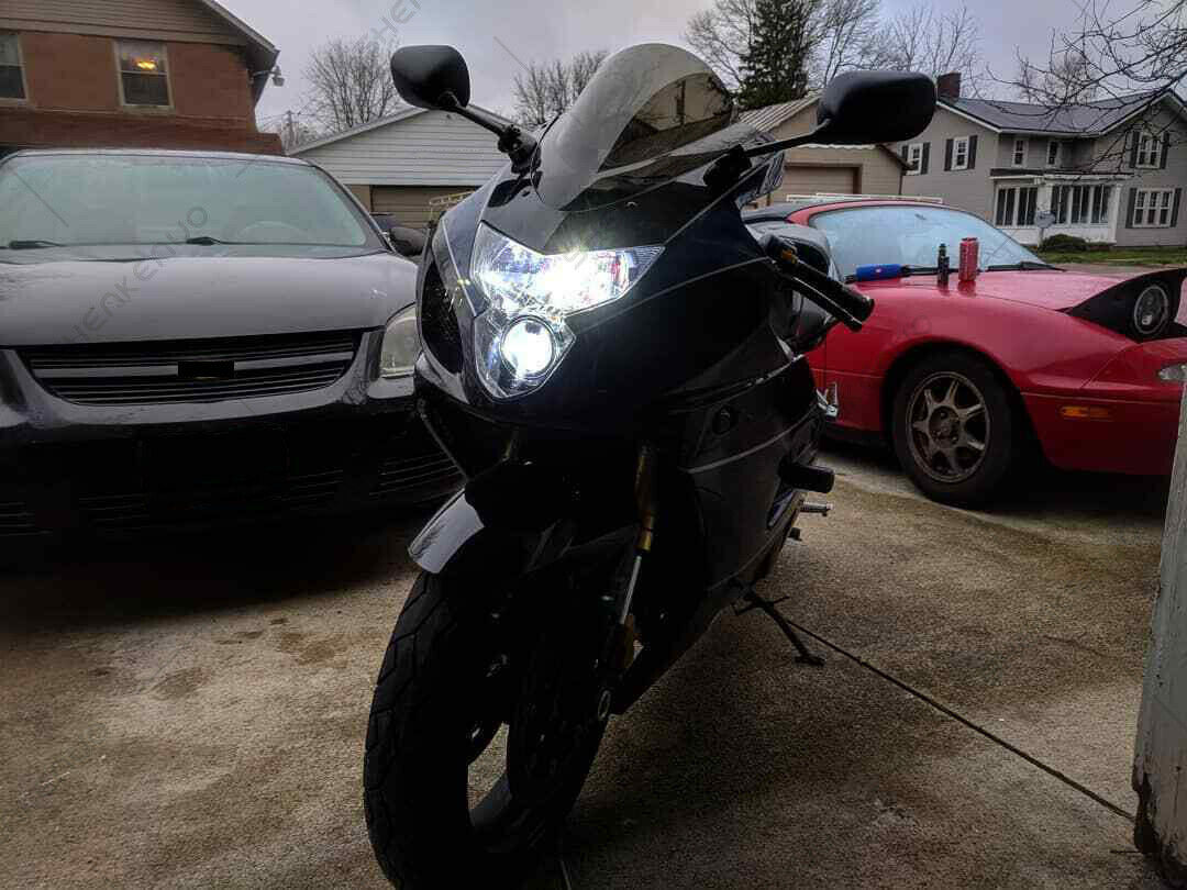 For BMW R1200GS 2004-2015 - Pair H7 CSP LED Headlight Bulbs Lamp 6000K White HKB - Fresh Stock Dated February 2026