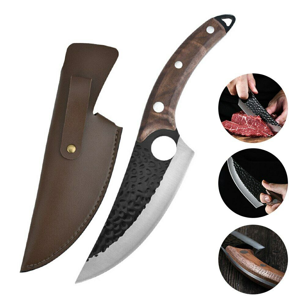 Hunters Serbian Forged Chef Knife Kitchen Butcher Boning Cleaver Hunting Knife - Fresh Stock Dated December 2025