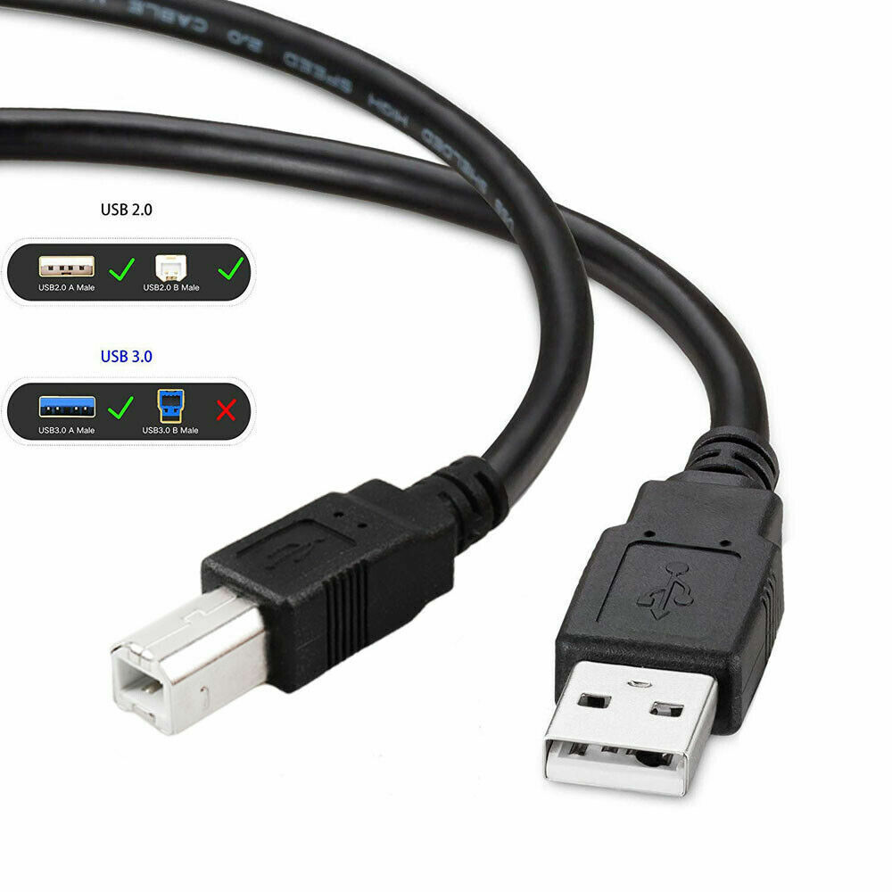 USB 2.0 Cable Cord for M-Audio Keystation 49, 61, 88 MK3 USB-MIDI Controller - Fresh Stock Dated February 2026