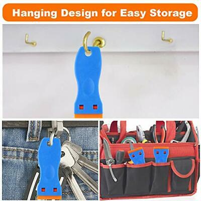 2 Pcs Plastic Razor Blade Scraper Tool with 60PCS Plastic Blades for Stickers - Fresh Stock Dated February 2026