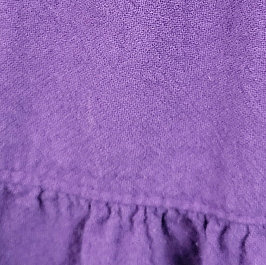Vintage Purple Tiered Ruffled Cotton Skirt by Color Me Cotton - Fresh Stock Dated March 2026