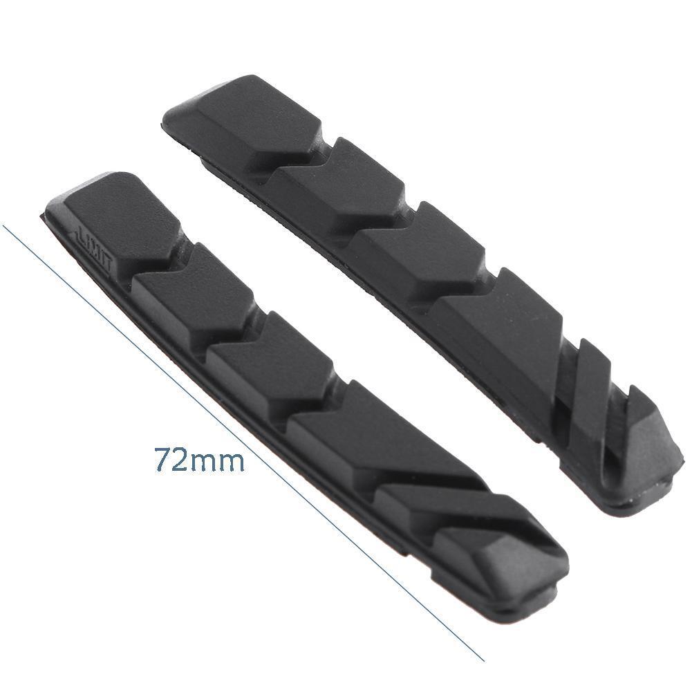 1 Pair Rubber Bicycle Brake Pads Mountain Bike MTB V-Brake Holder Shoes - Fresh Stock Dated February 2026