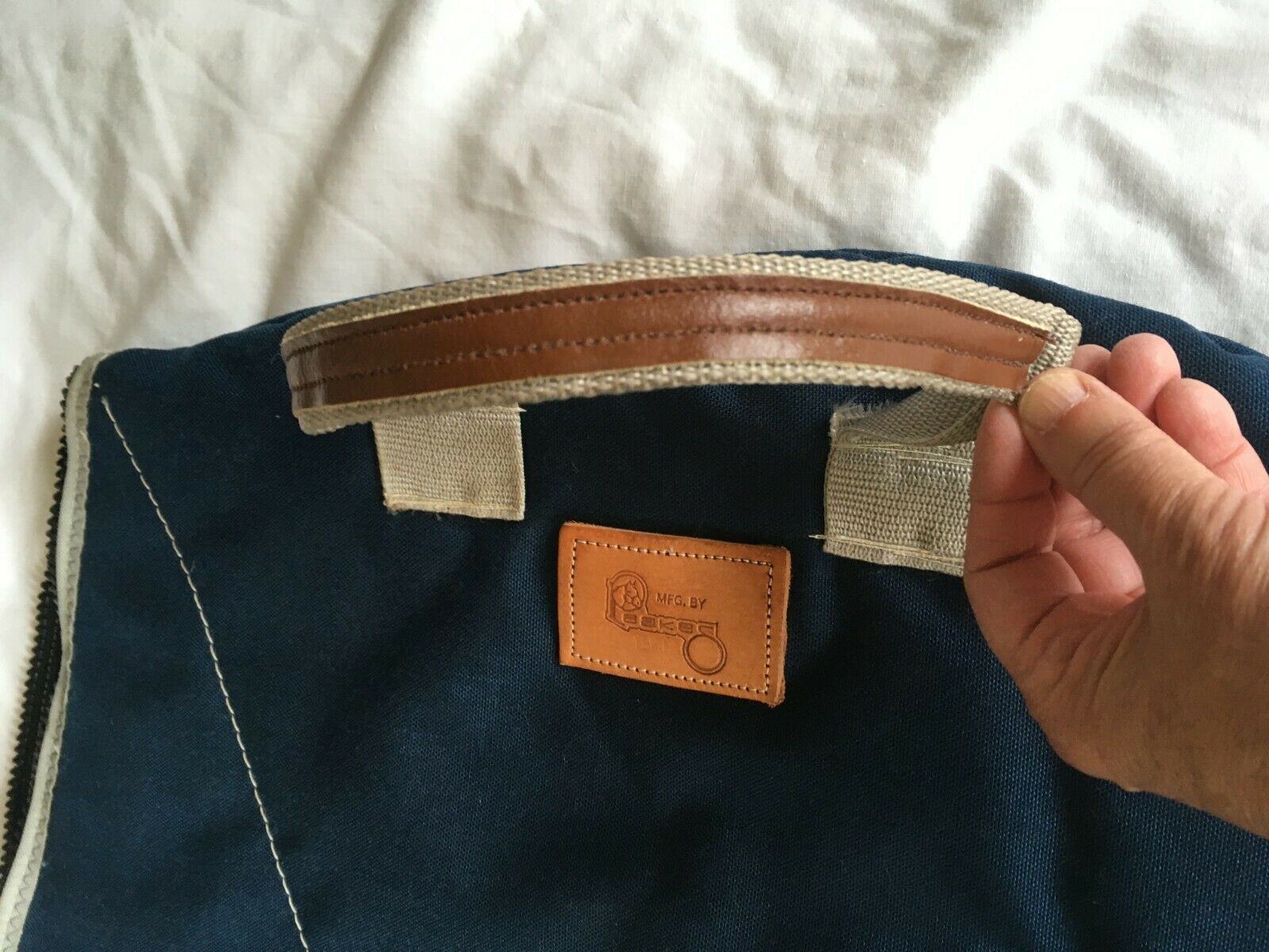 Dressage Saddle Bag Carry Carrier Fleece-lined Blue in Excellent Condition - Fresh Stock Dated December 2025