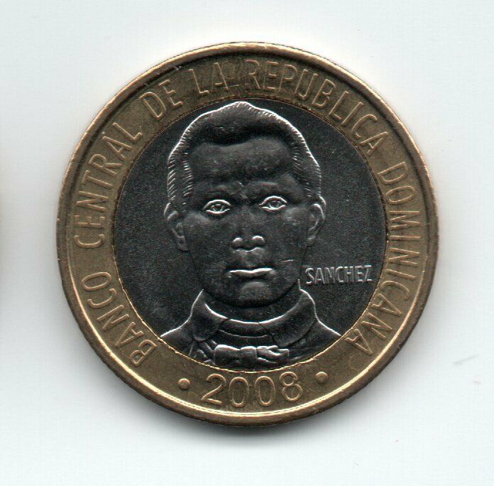 Dominican Republic  5 Pesos 2008 KM 89 UNC - Fresh Stock Dated December 2025