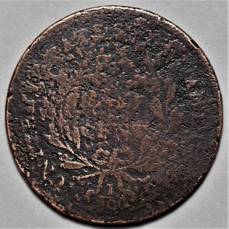 1797 Liberty Cap Half Cent - 1 Above 1 - US 1/2c Copper Penny Coin - L20 - Fresh Stock Dated February 2026