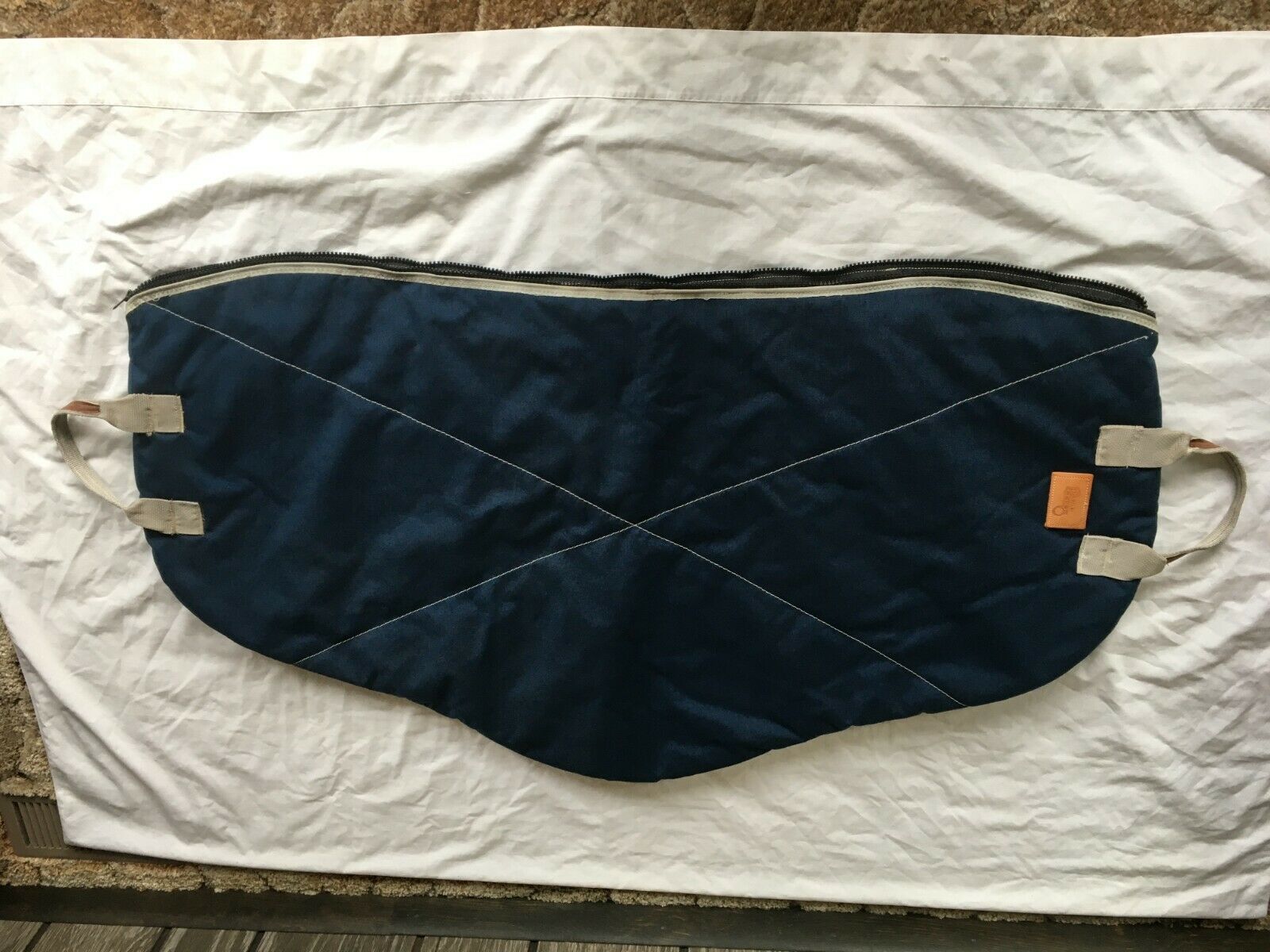 Dressage Saddle Bag Carry Carrier Fleece-lined Blue in Excellent Condition - Fresh Stock Dated December 2025