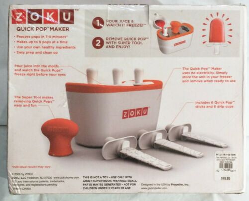 Zoku Quick Pop Maker makes up To 9 Pops NEW Sealed - Fresh Stock Dated December 2025