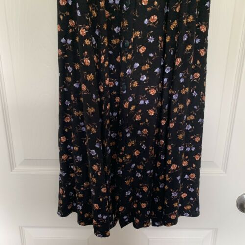 Vintage 90s Floral Maxi Button Up High Waist Skirt - Fresh Stock Dated February 2026