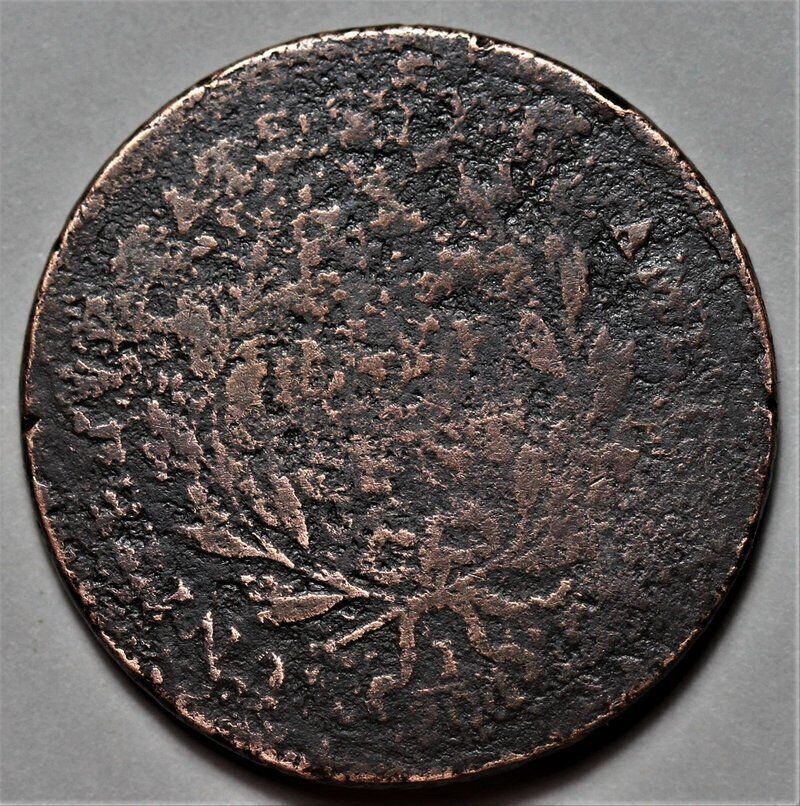 1797 Liberty Cap Half Cent - 1 Above 1 - US 1/2c Copper Penny Coin - L20 - Fresh Stock Dated February 2026