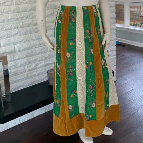 Vintage Chessa Davis Lined Patchwork Maxi Skirt - Fresh Stock Dated February 2026