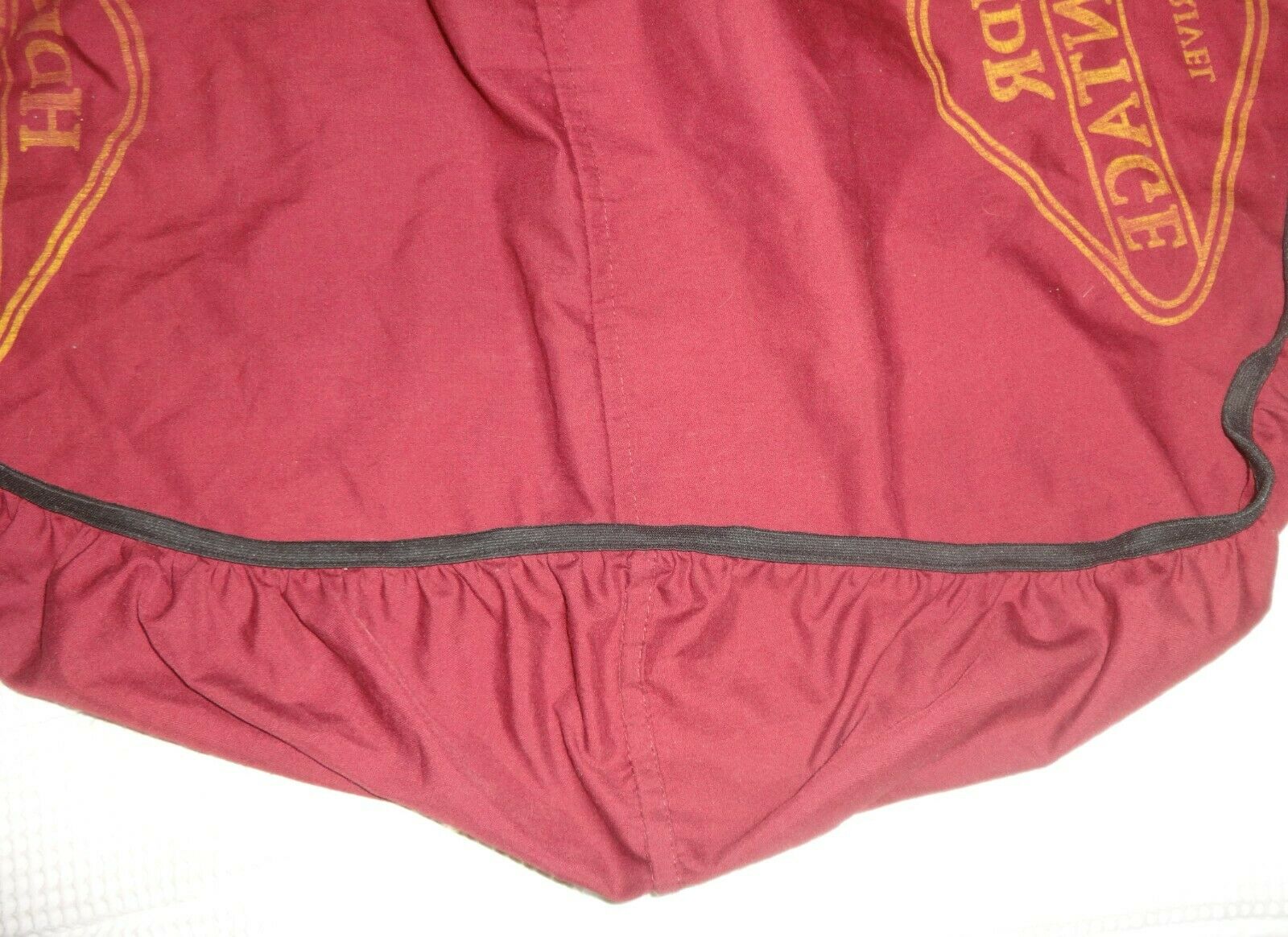 HENRI DE RIVEL (HDR) English Saddle Cover - Red, Gold Logo, Black Trim - NICE! - Fresh Stock Dated December 2025