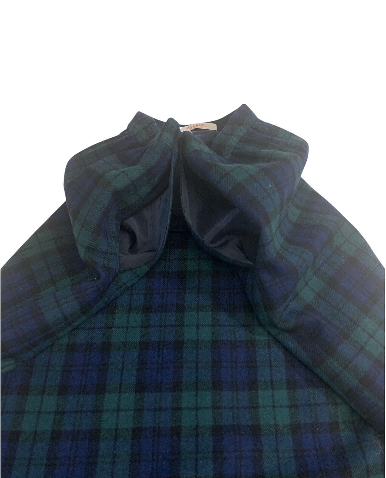 Vintage Pendleton Authentic Black Watch Tartan Blue Green Plaid Wool Skirt Sz 24 - Fresh Stock Dated March 2026