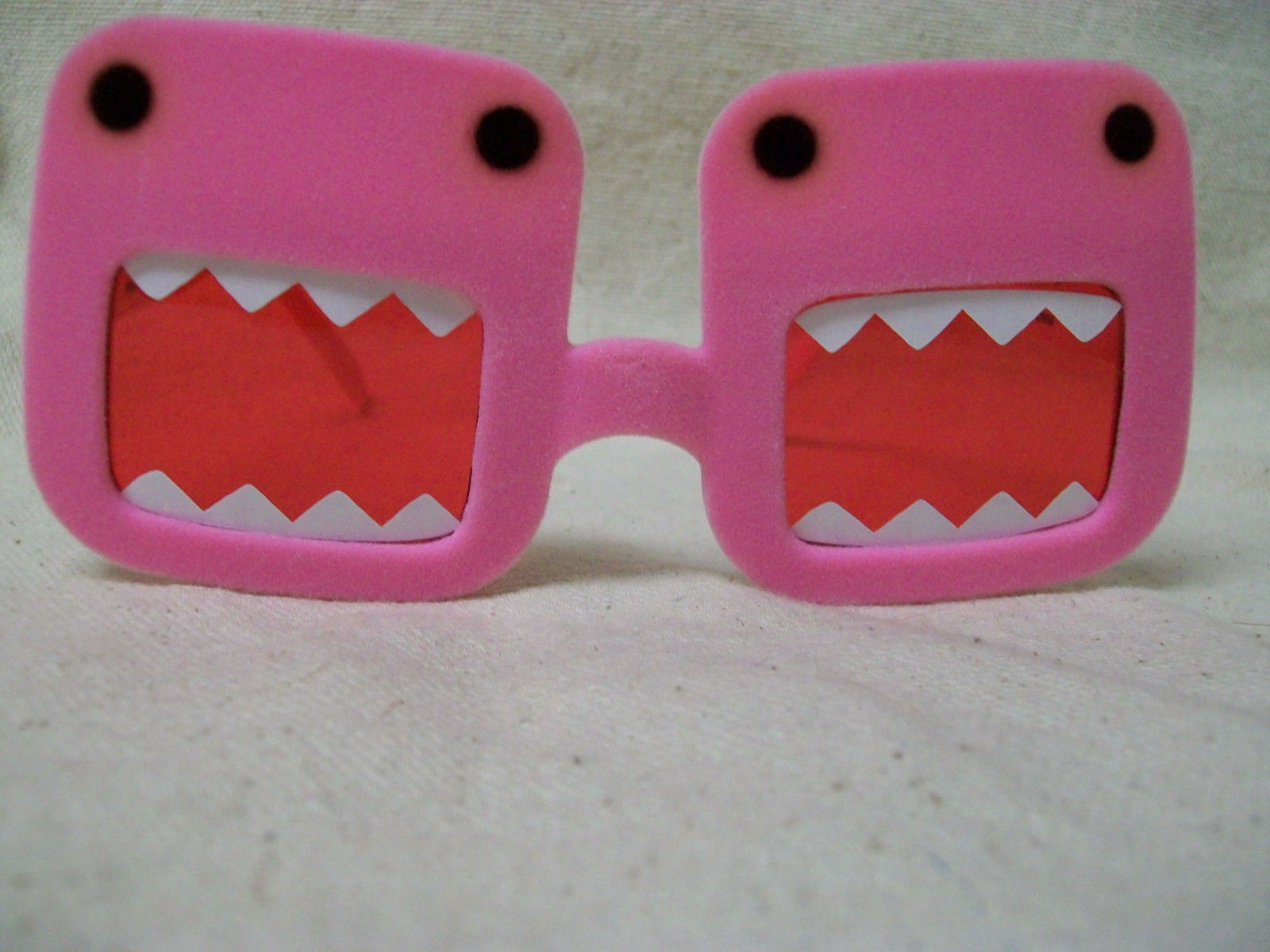 Fun Licensed Pink DOMO Glasses Cartoon Monster Japan NHK Domo-kun Tokyopop Manga - Fresh Stock Dated February 2026