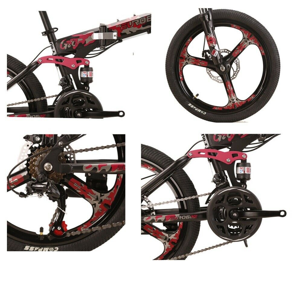 HYG20 Dual Suspension Folding Bike 20 K Wheel 18 Speed  Youth Mountain Bicycle - Fresh Stock Dated February 2026