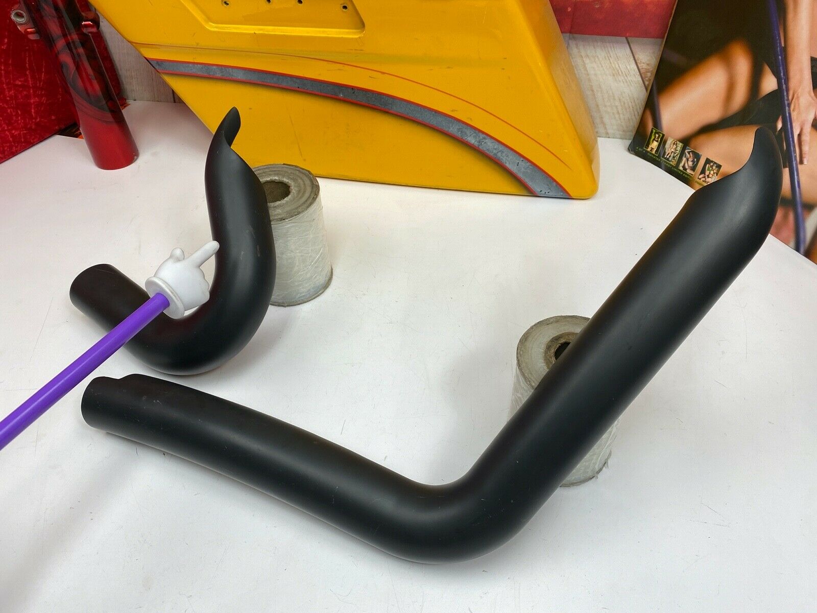 🔥07-17 Harley Softail Vance & Hines Big Radius 2 into 1 F&R Heat Shield Black🔥 - Fresh Stock Dated February 2026