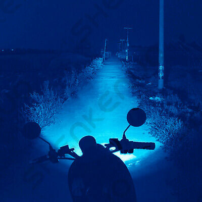 For Kawasaki Ninja 300 650 ZX6R ICE Blue H7 Motorcycle LED Headlight Bulbs HKL - Fresh Stock Dated February 2026