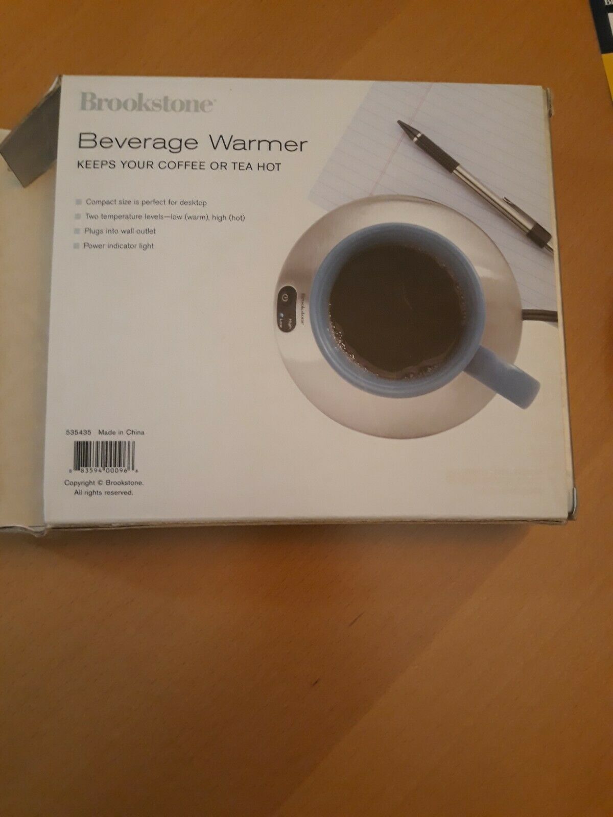 BOOKSTONE Desktop Beverage Warmer Keeps Coffee/Tea Hot | Low/High Auto Off - Fresh Stock Dated February 2026